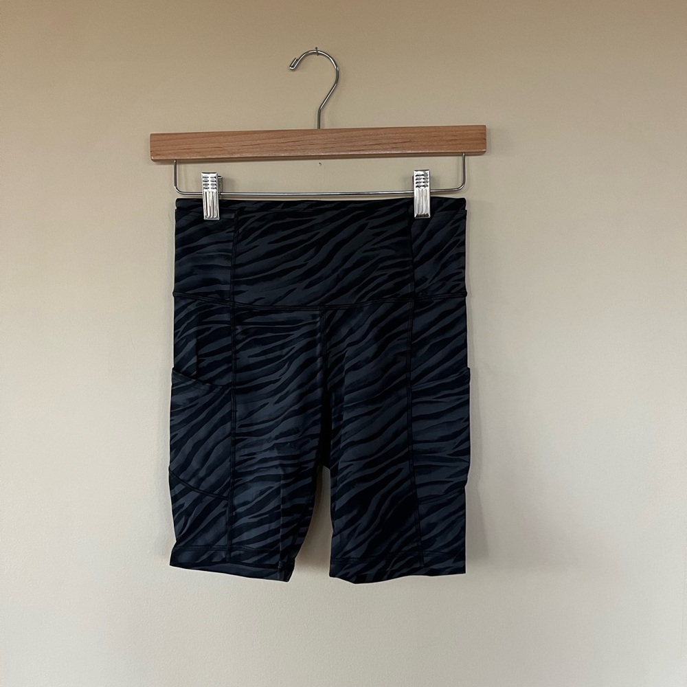 Lululemon Zebra Print Shorts with pockets